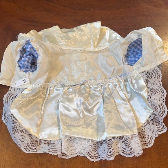 Xs Dog Plaid Lace Bow Dress NWT - Picture 3 of 3